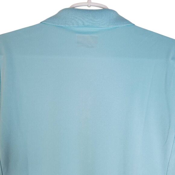 IZOD Golf Gulf Stream Short Sleeve Performance Polo Shirt Blue Large - Picture 5 of 12